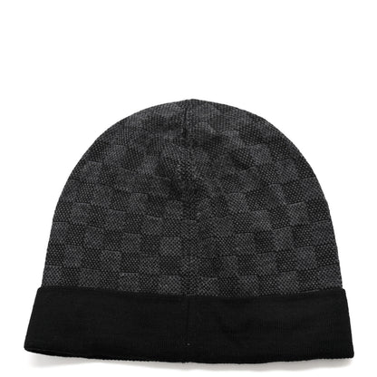 Louis Vuitton Wool Bonnet Petit Damier Graphite Beanie Hat 3 of 6