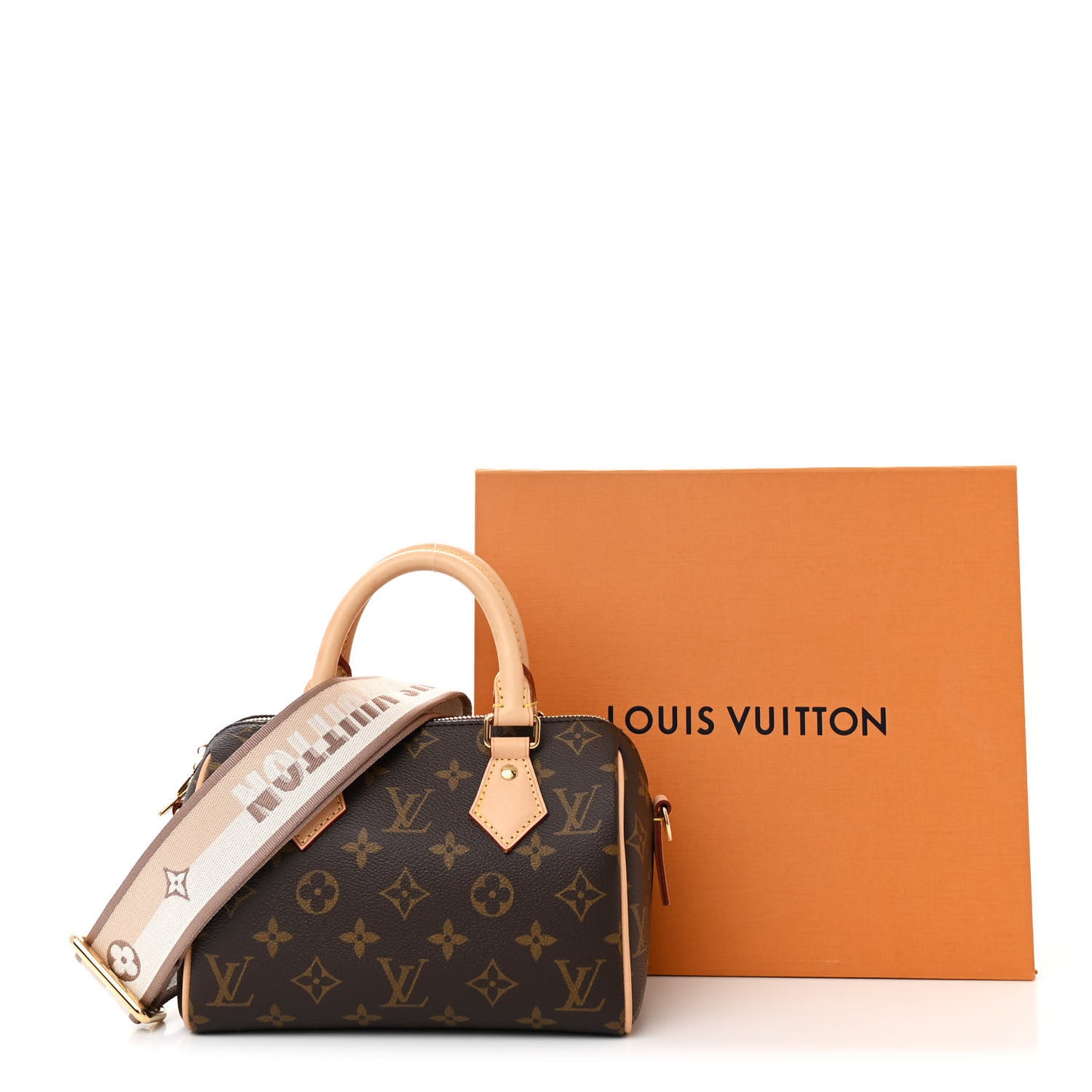 Monogram Speedy Bandouliere 20 Beige