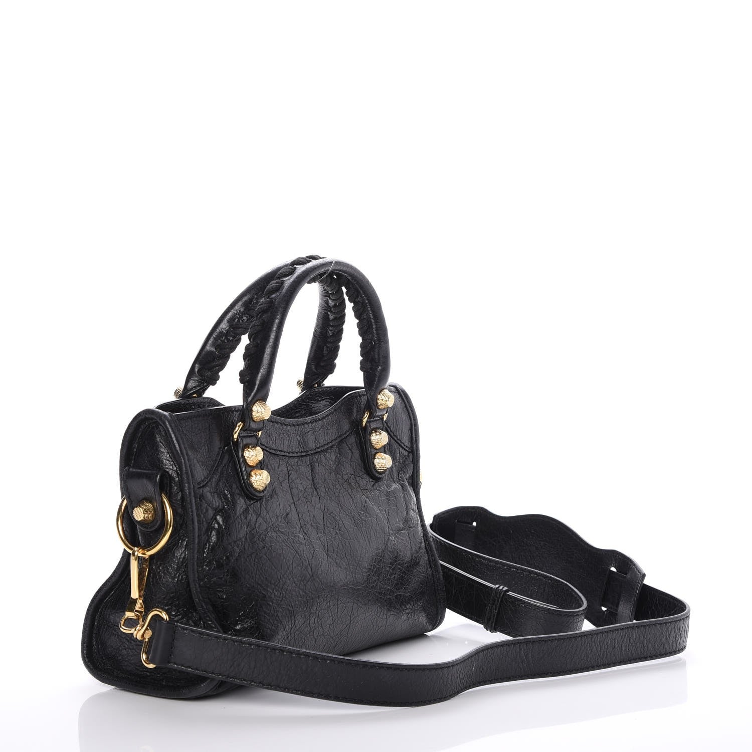 Balenciaga Agneau Giant 12 Gold Hardware Mini City Black 4 of 9