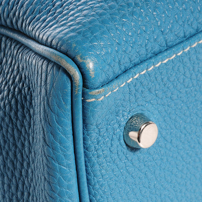 Hermes Togo Kelly Retourne 40 Blue Jean 7 of 24