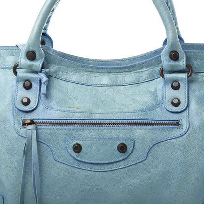 Balenciaga Agneau Classic Hardware City Turquoise 13 of 14