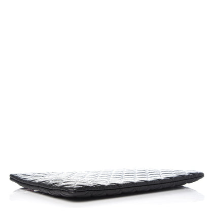 Chanel Caviar Quilted Large Cosmetic Case Black 7 of 14