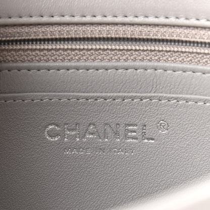 Chanel Lambskin Quilted Mini Rectangular Flap Grey 6 of 9