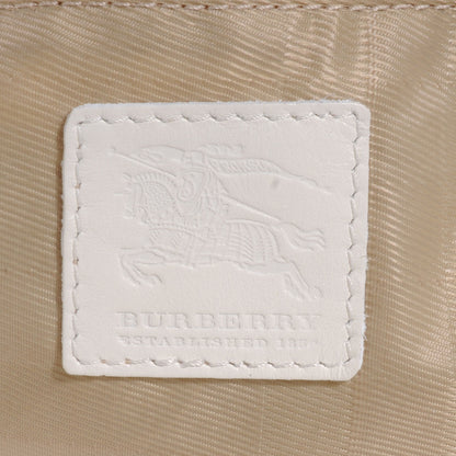 Burberry Leather Quilted Brook Hobo White 6 of 8