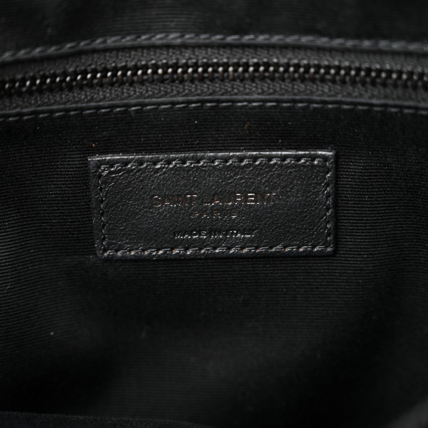Saint Laurent Calfskin Y Quilted Monogram Monochrome Large Loulou Chain Satchel Black 6 of 21