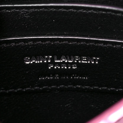 Saint Laurent Metallic Lambskin Matelasse Monogram Double Flap Bag Azalea 6 of 9