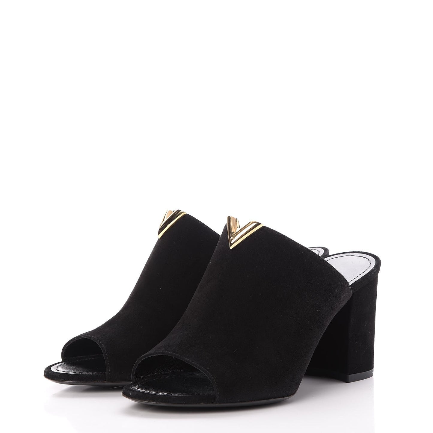 Suede Bahiana Mules 38 Black