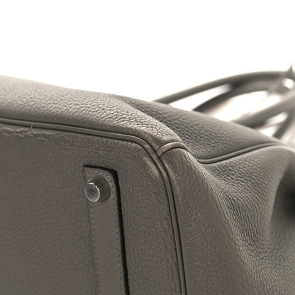 Hermes Togo BIRKIN 35 Gris Meyer 10 of 14