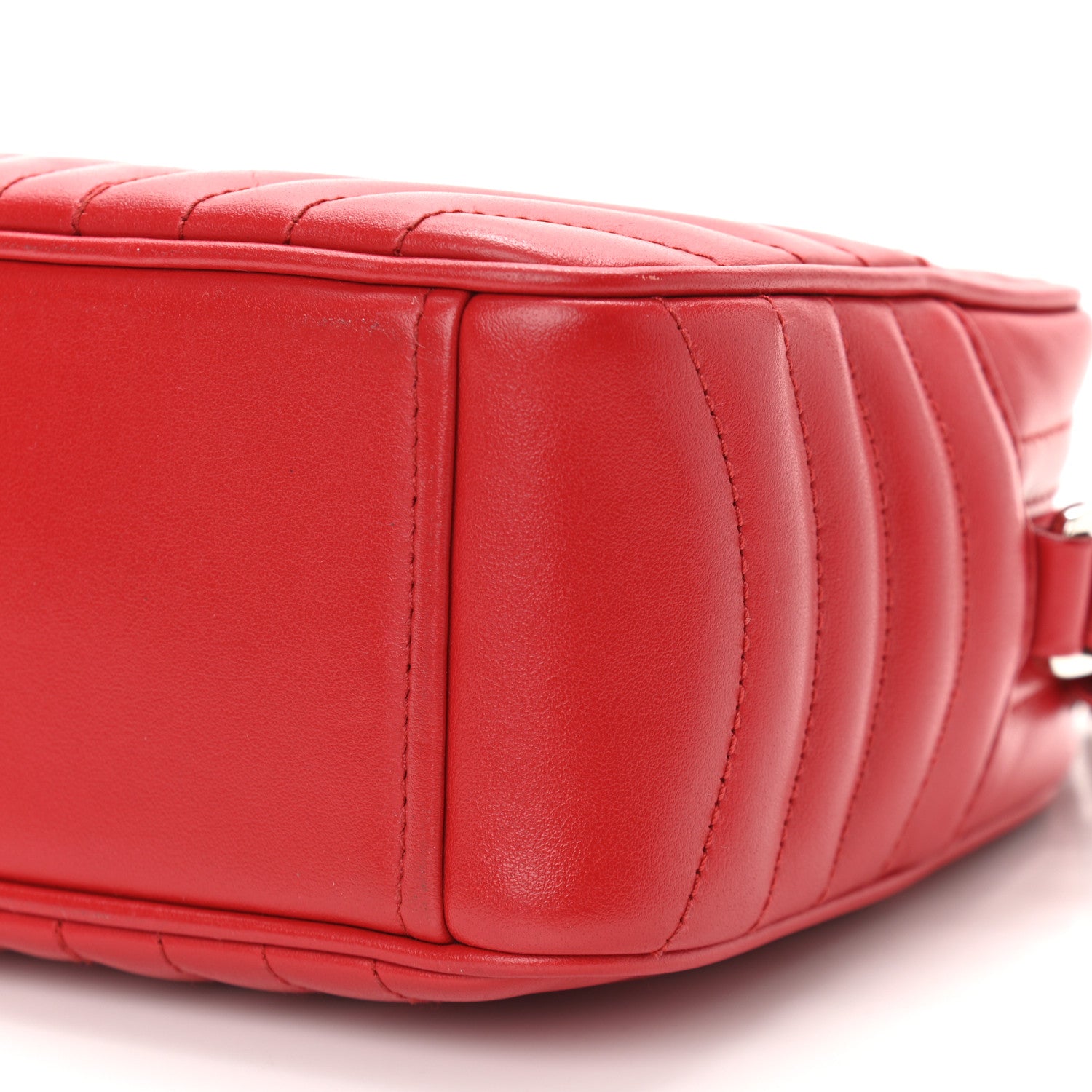 Prada Soft Calfskin Diagramme Camera Bag Rosso 10 of 11