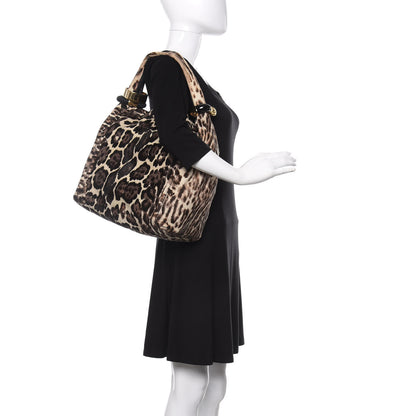 Jimmy Choo Pony Hair Printed Leopard Saba Hobo 2 of 13