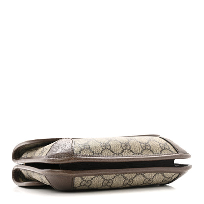 Gucci GG Supreme Monogram Web Small Neo Vintage Double Flap Messenger Bag Beige New Acero 4 of 16