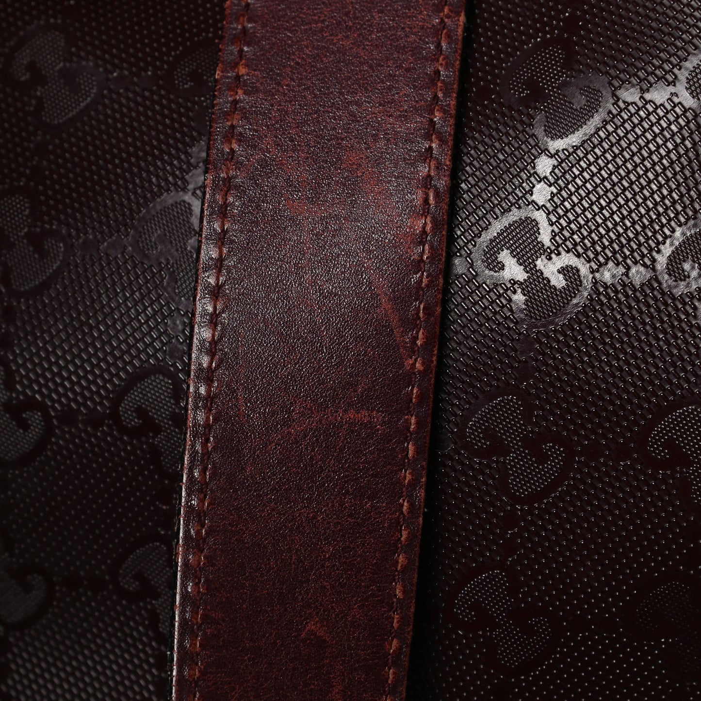 Imprime Monogram Medium Flat Messenger Bag Bordeaux