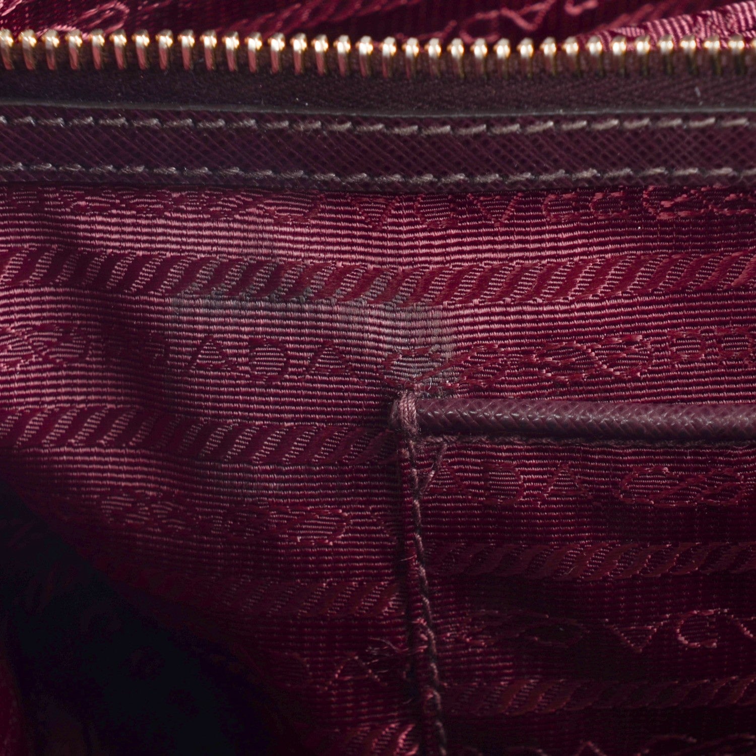 Prada Saffiano Lux Large Tote Bordeaux 9 of 9