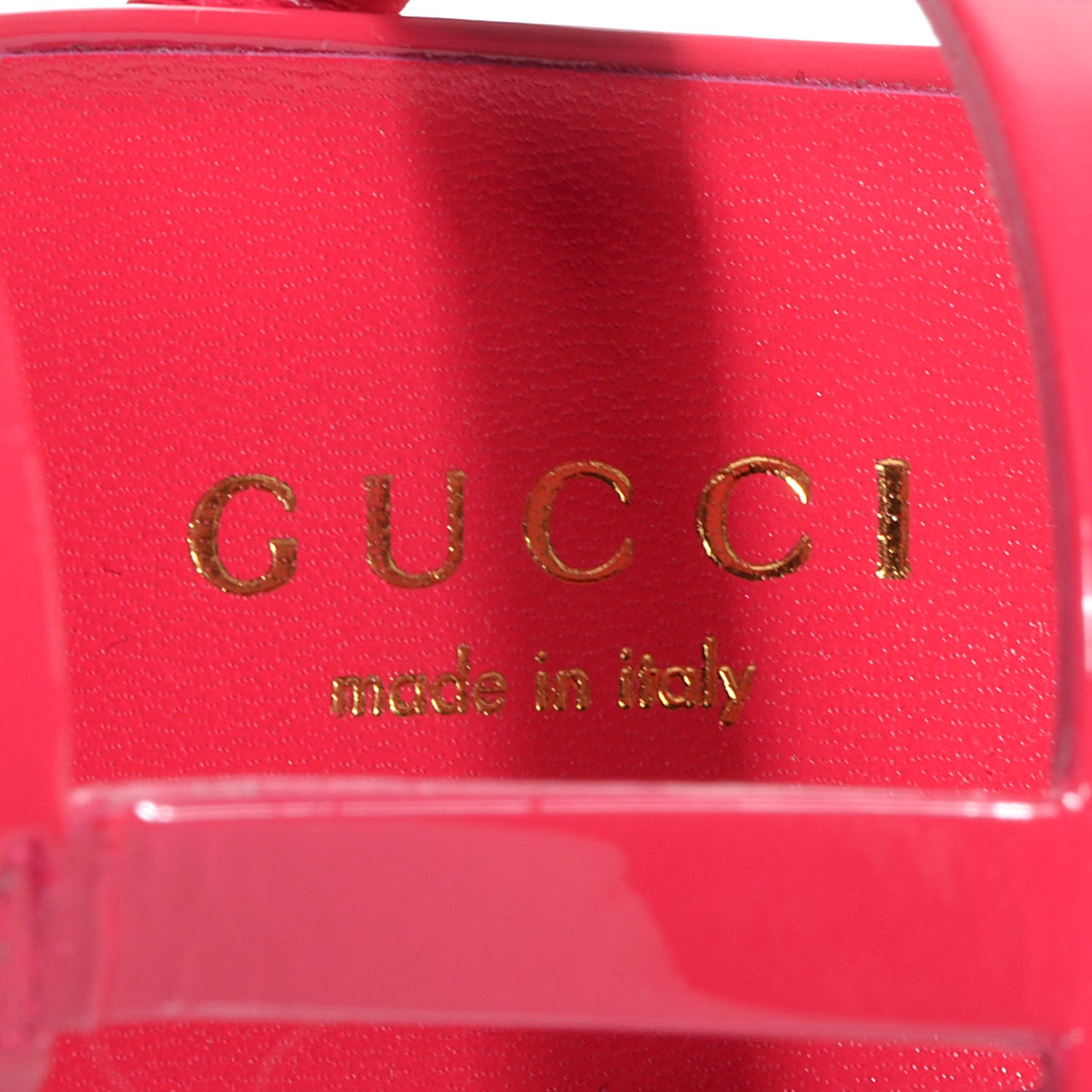Gucci Patent Bright Bit Ankle Cuff Sandals 36 Shocking Pink 6 of 6