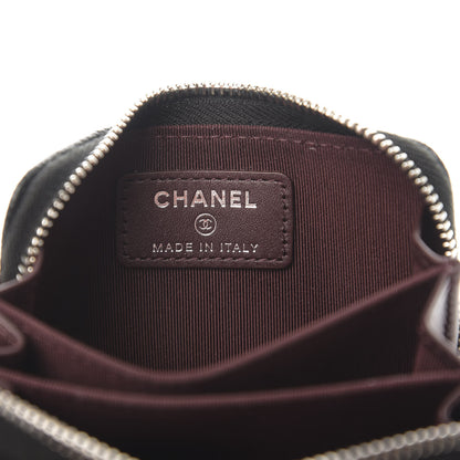 Chanel Caviar Quilted Zip Coin Purse Black 6 of 8