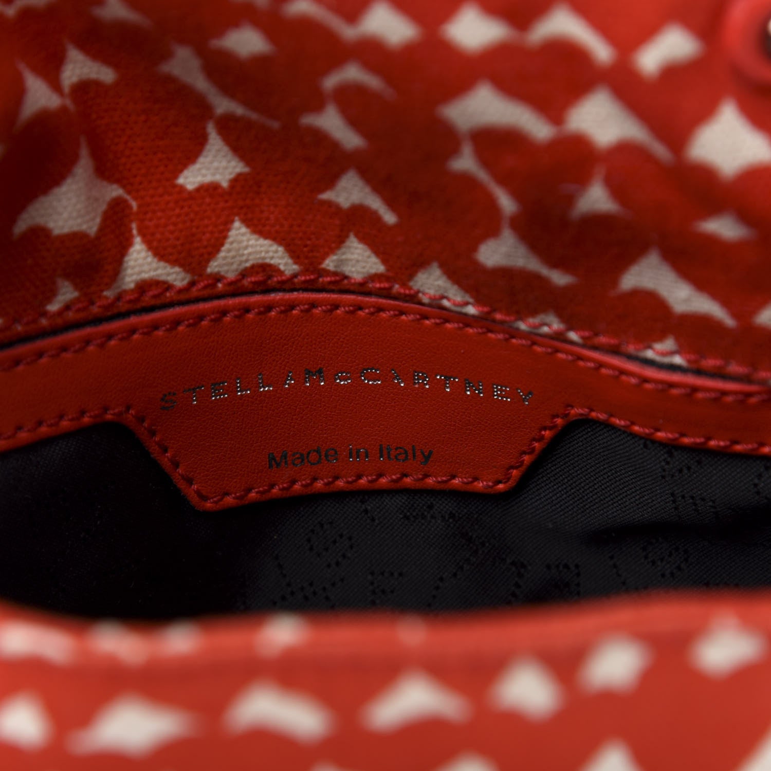 Stella McCartney Cotton Canvas Heart Falabella Crossbody Bag Flame 8 of 9