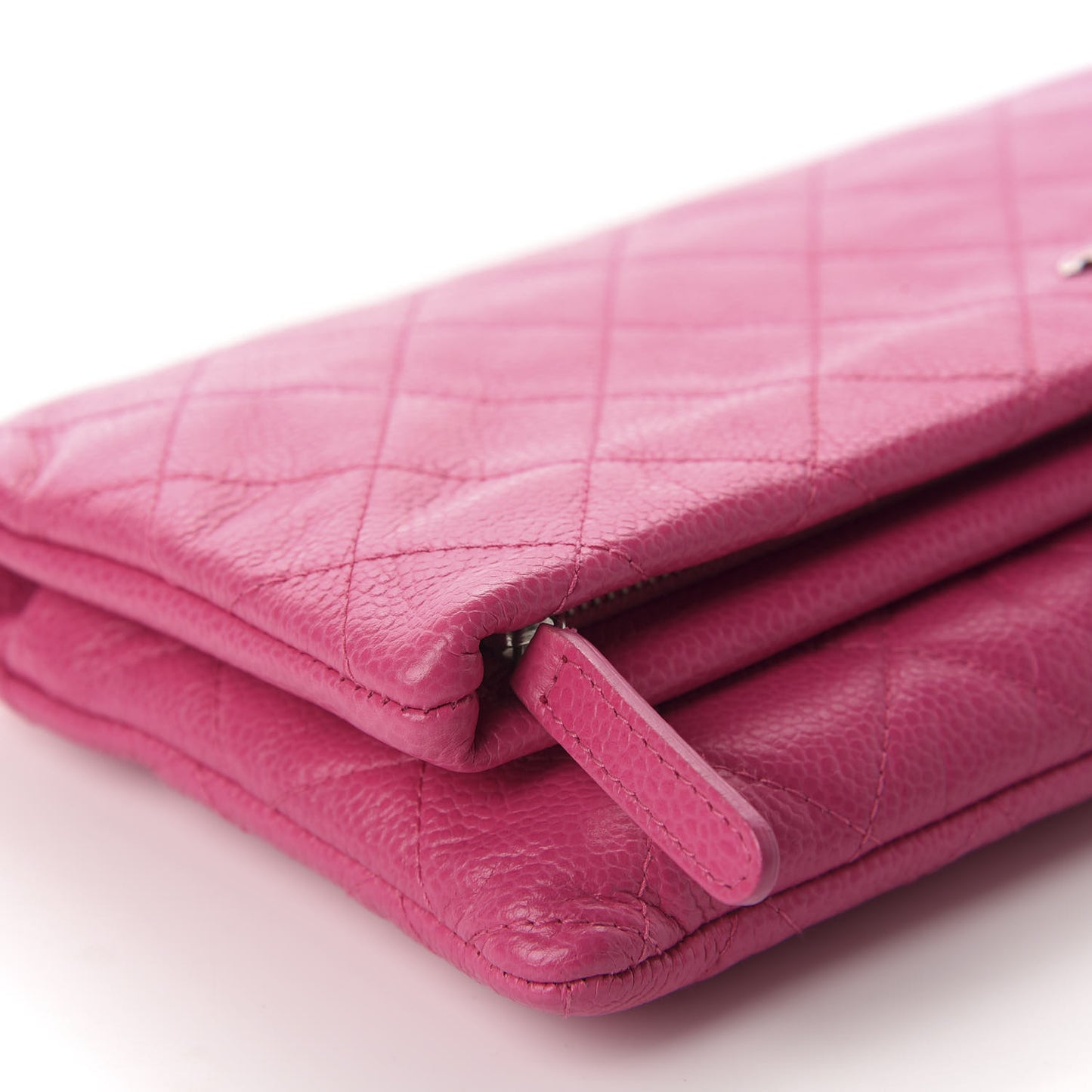 Caviar Quilted CC Beauty Clutch Pink