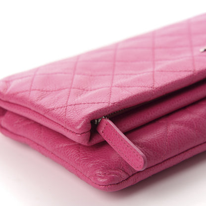 Chanel Caviar Quilted CC Beauty Clutch Pink 6 of 9