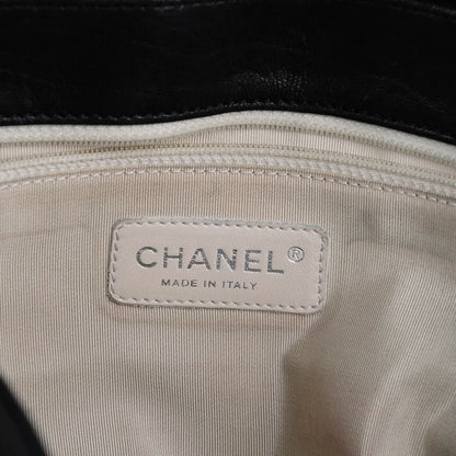 Chanel Crumpled Lambskin Quilted Maxi Chain Around Flap Black 6 of 7