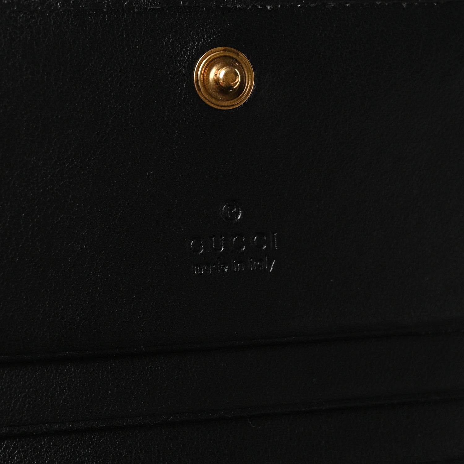 Gucci Calfskin Matelasse GG Marmont Card Case Wallet Black 6 of 8