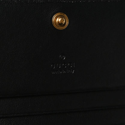 Gucci Calfskin Matelasse GG Marmont Card Case Wallet Black 6 of 8
