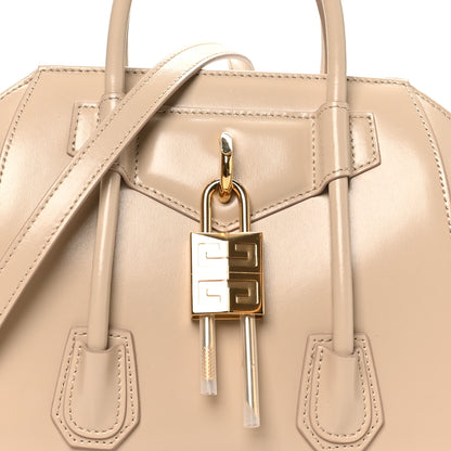 Givenchy Box Calfskin Mini Lock Antigona Shoulder Bag Natural Beige 7 of 9