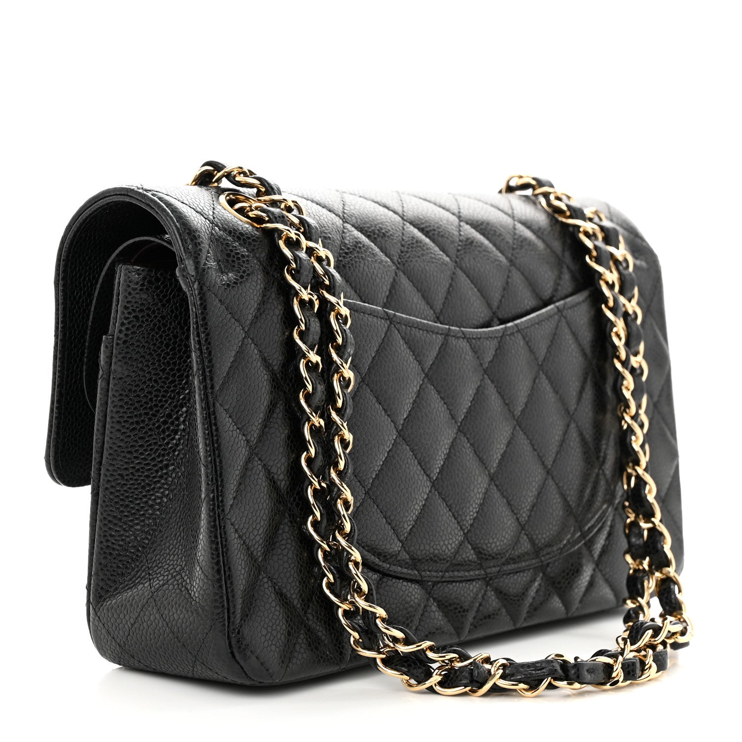 Chanel Caviar Quilted Medium Double Flap Black 3 of 13