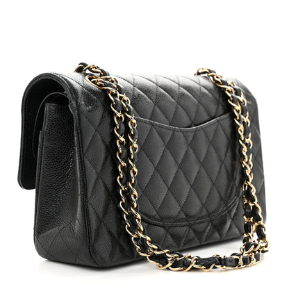Chanel Caviar Quilted Medium Double Flap Black 3 of 13