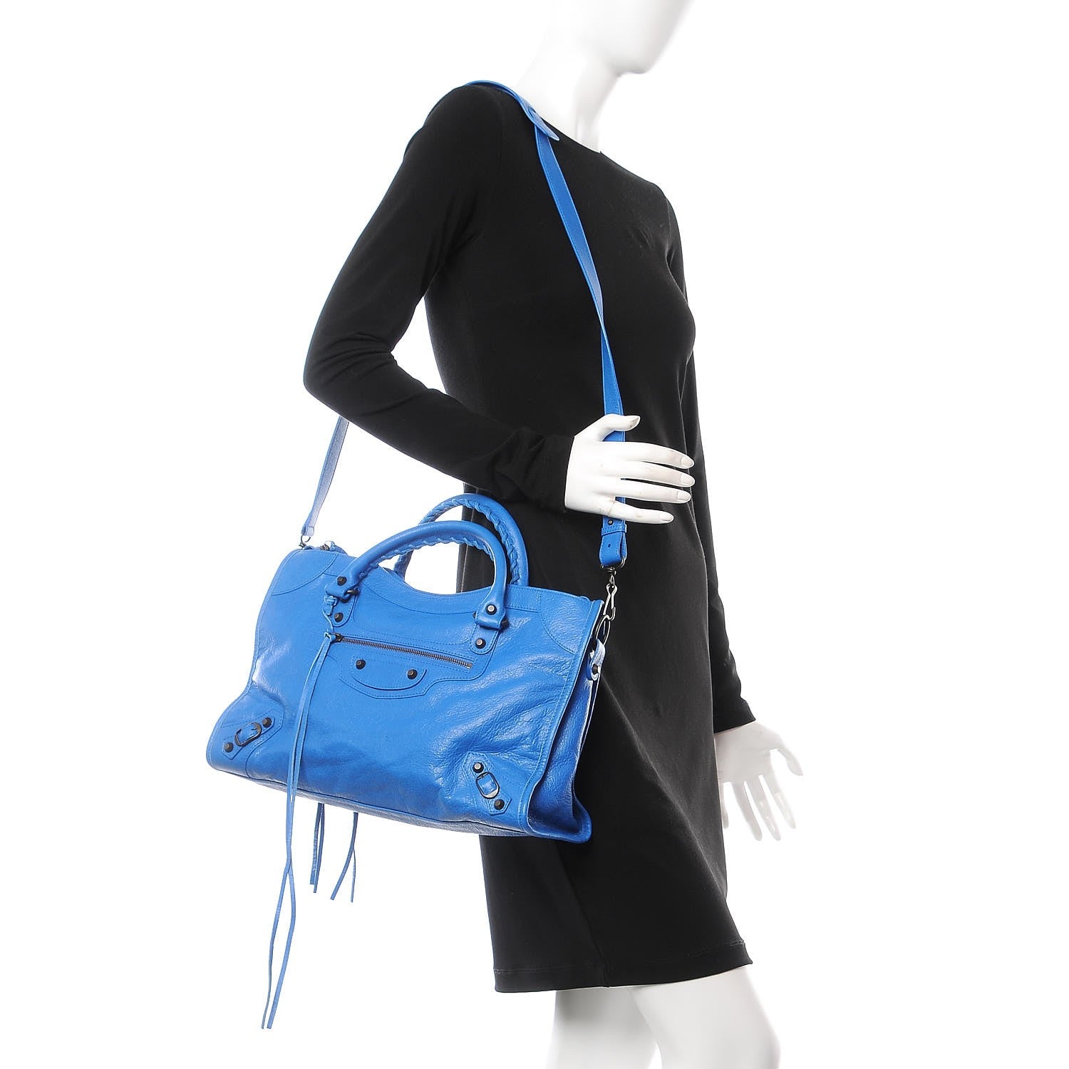 Balenciaga Agneau Classic Hardware City Bleu Lazuli 2 of 8