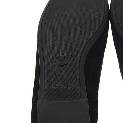 Louis Vuitton Suede Monogram Uniformes Ballet Flats 36.5 Black 8 of 11