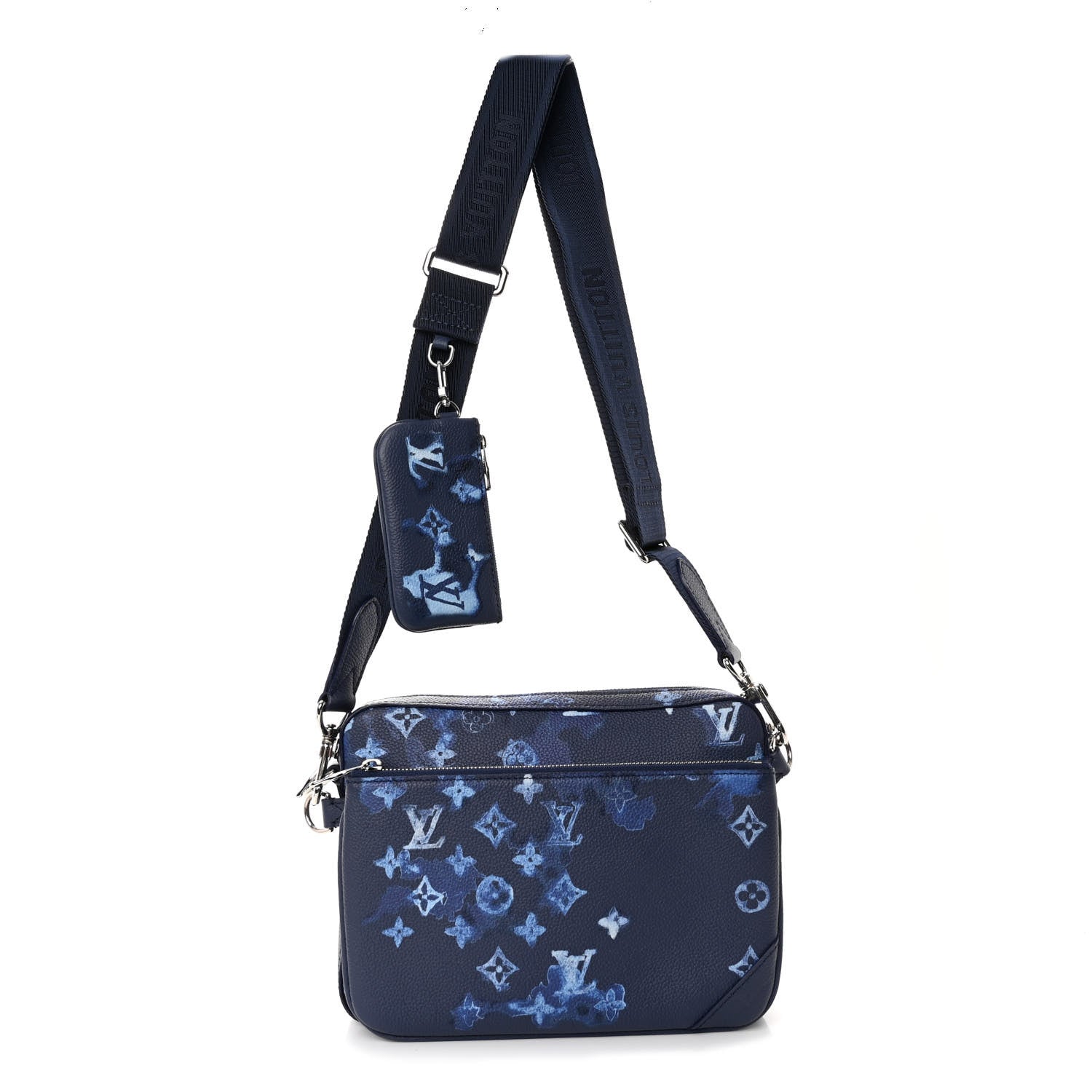 Louis Vuitton Monogram Ink Watercolor Trio Messenger Bag Blue 1 of 9