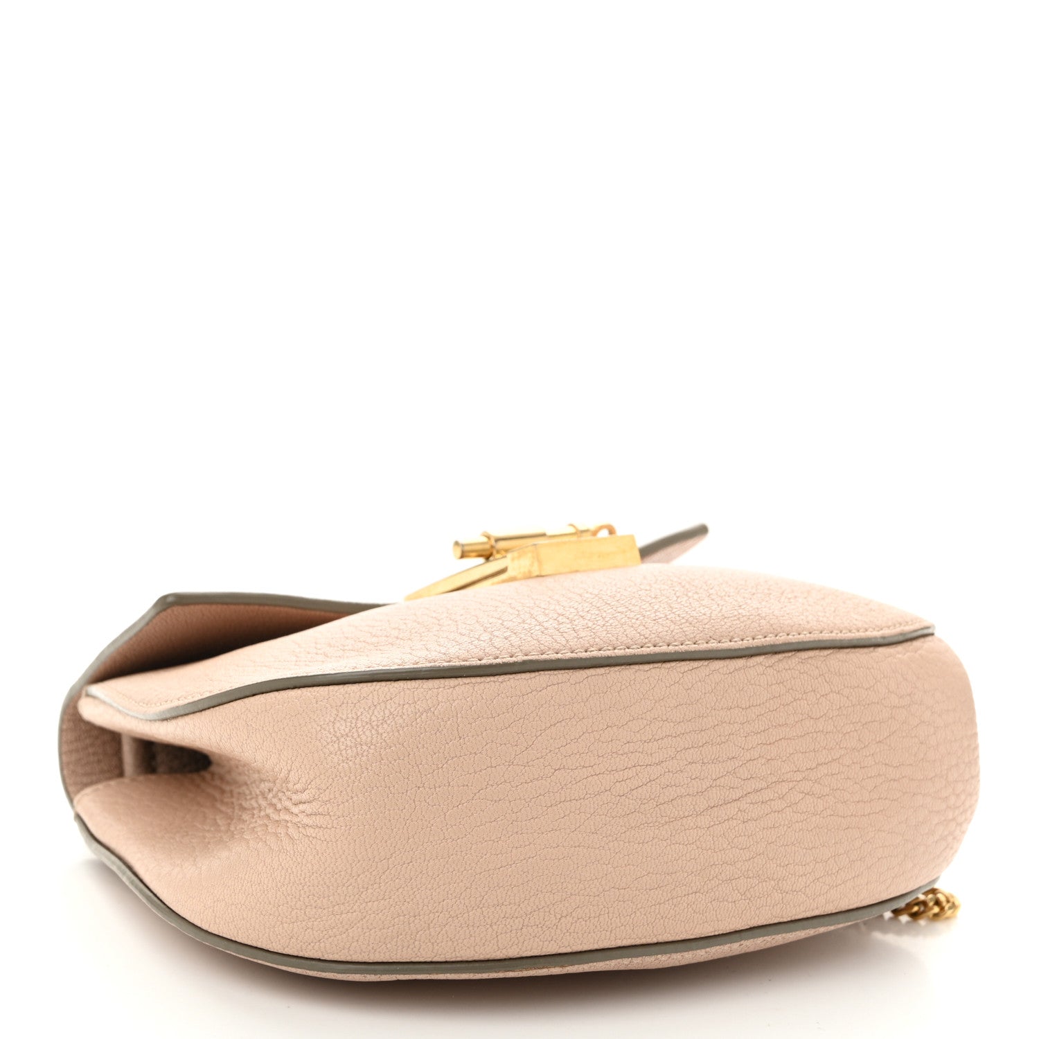 Chloe Grained Lambskin Mini Drew Shoulder Bag Cement Pink 4 of 11