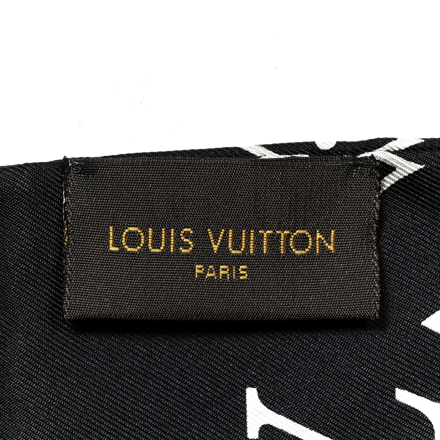 Louis Vuitton Silk Monogram Confidential Bandeau Black 3 of 3