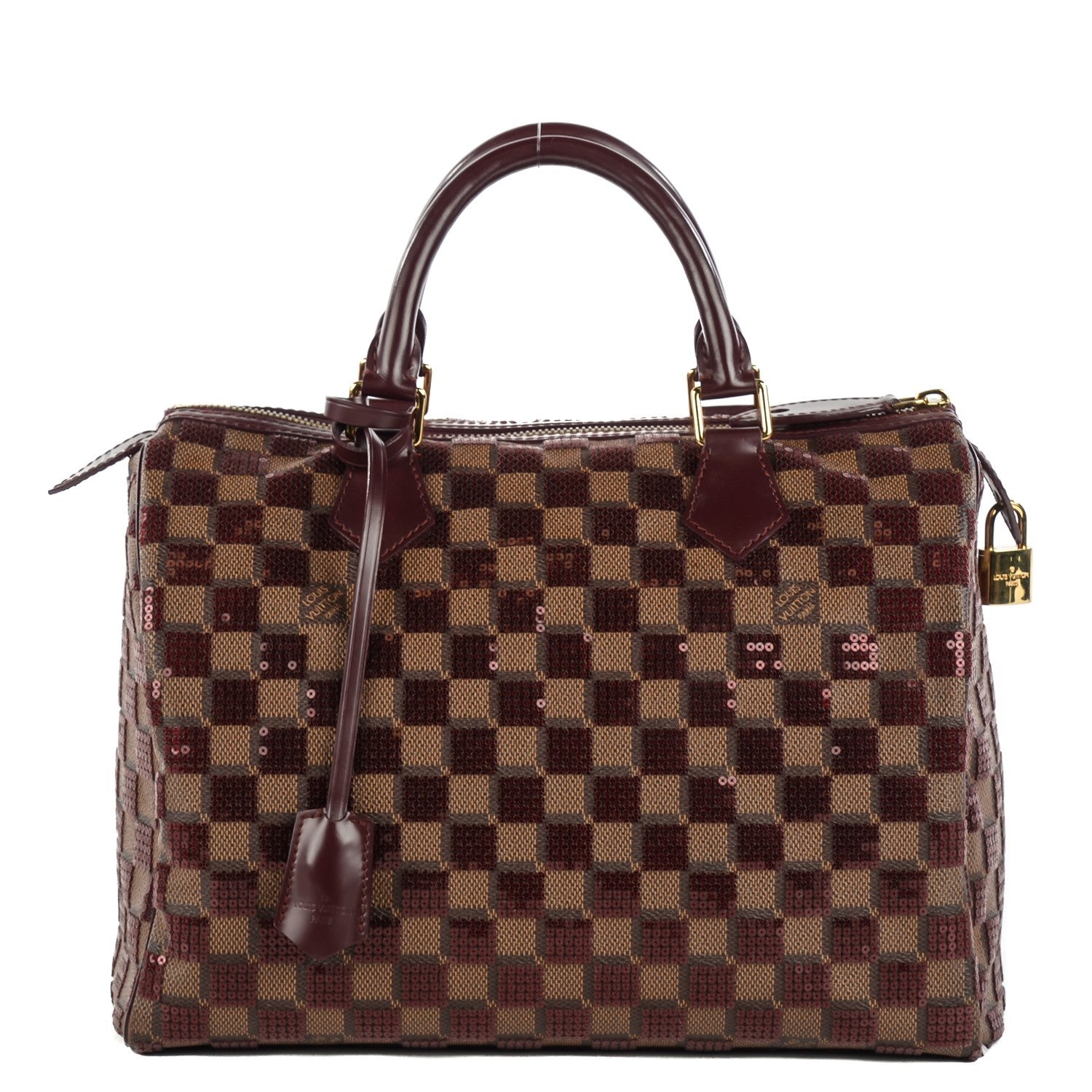 Louis Vuitton Damier Paillettes Speedy 30 Rouge 1 of 11