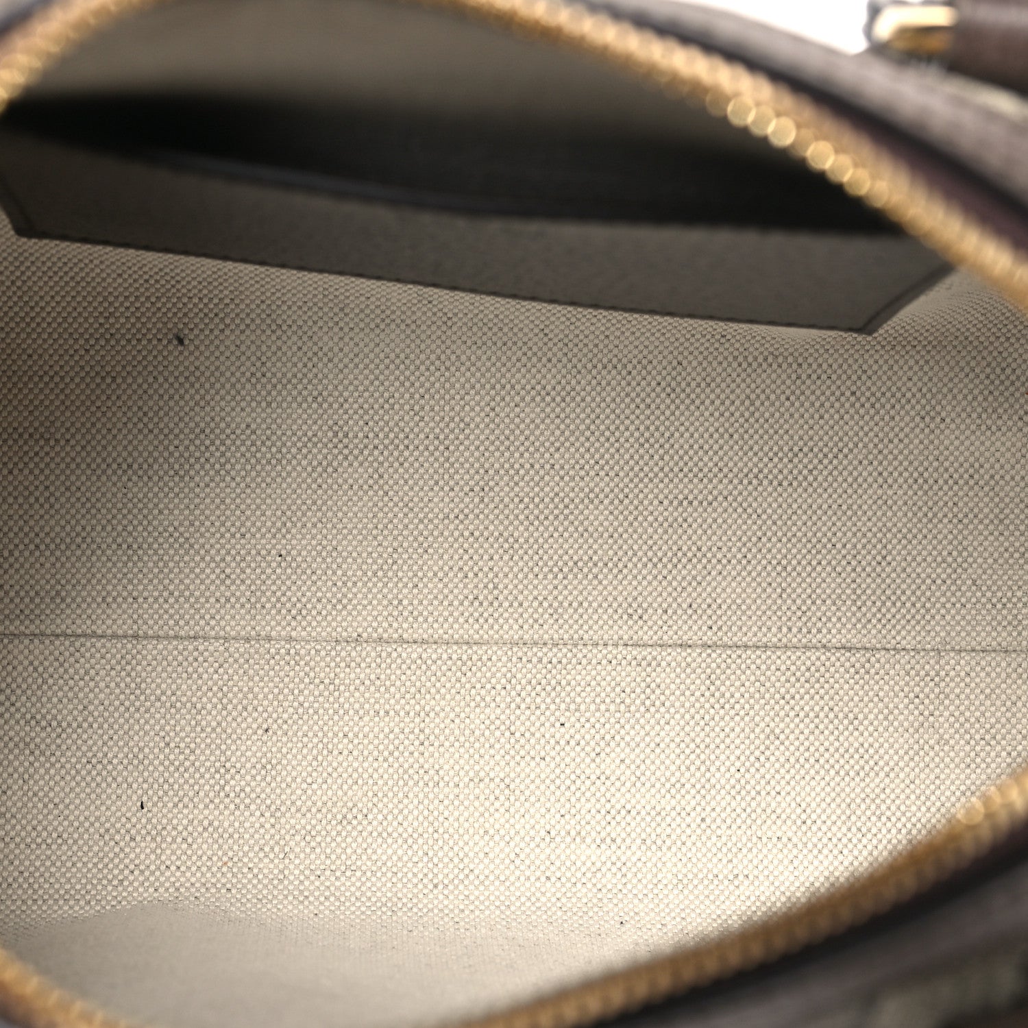 Gucci GG Supreme Monogram Textured Dollar Calfskin Web Mini Ophidia Top Handle Bowler Bag Beige Ebony New Acero 5 of 10