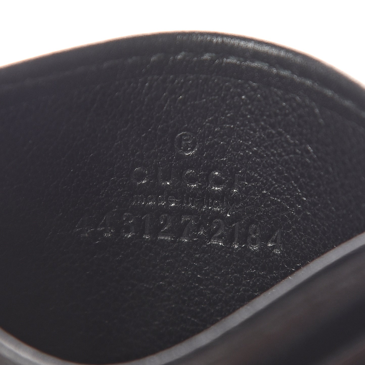 Calfskin Matelasse GG Marmont Card Holder Black