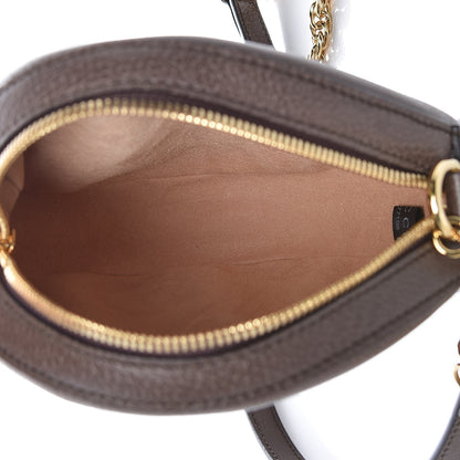 Gucci GG Supreme Monogram Web Mini Ophidia Round Shoulder Bag Brown 5 of 7