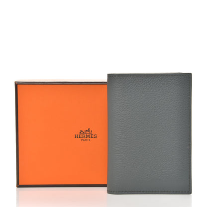 Hermes Evercolor MC2 Euclide Card Holder Case Vert Amande Gris Perle 7 of 7