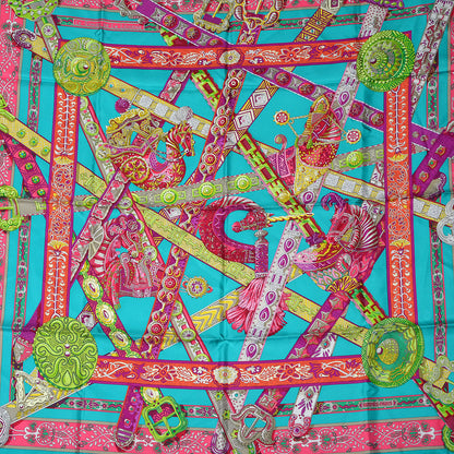Hermes Silk Le Songe de La Licorne Scarf 90 1 of 5