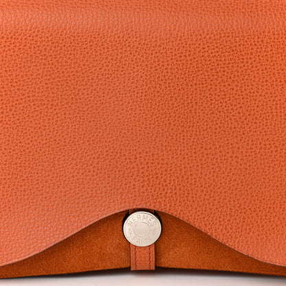 Hermes Vache Liegee Toile Sac Colorado MM Potiron 8 of 14