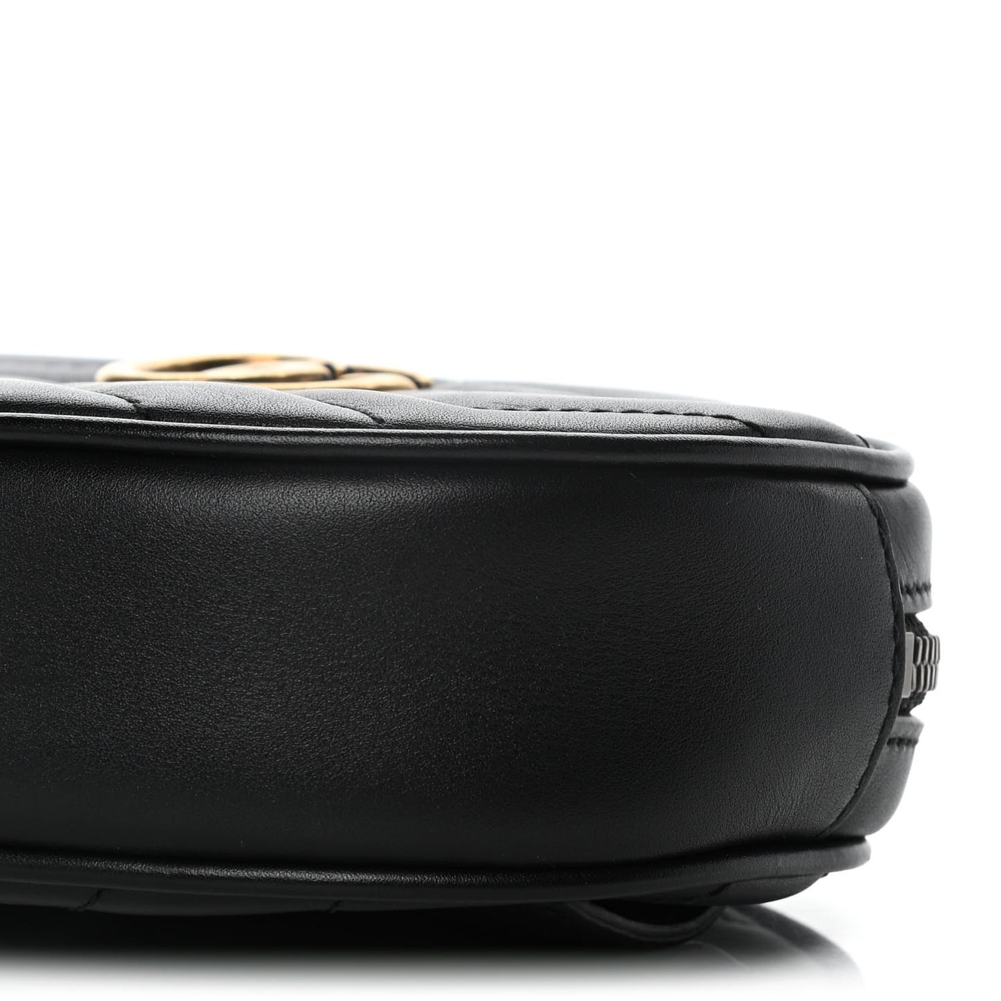 Calfskin Matelasse GG Marmont Belt Bag 85 34 Black