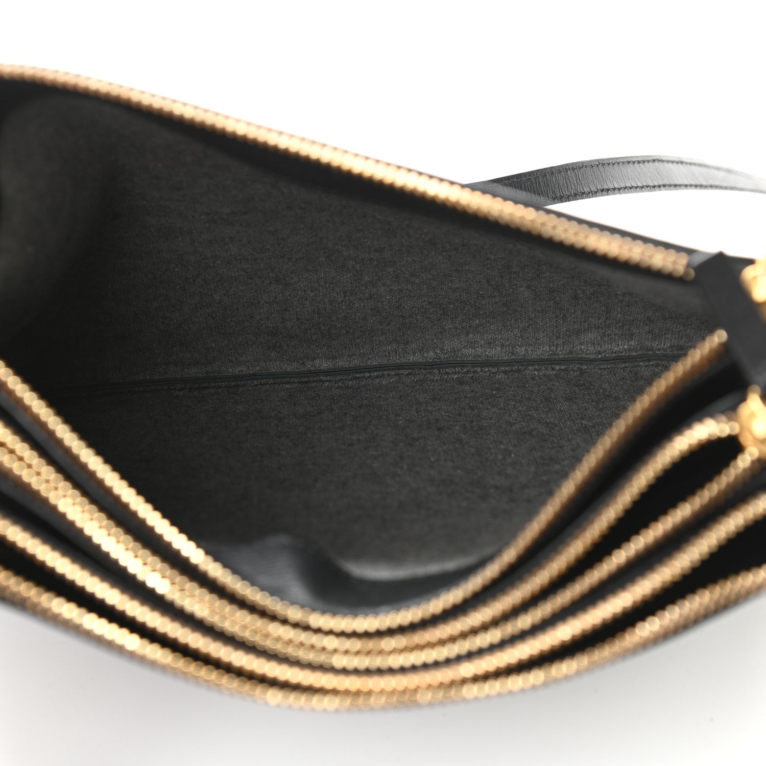 Celine Lambskin Large Trio Crossbody Bag Black 7 of 13