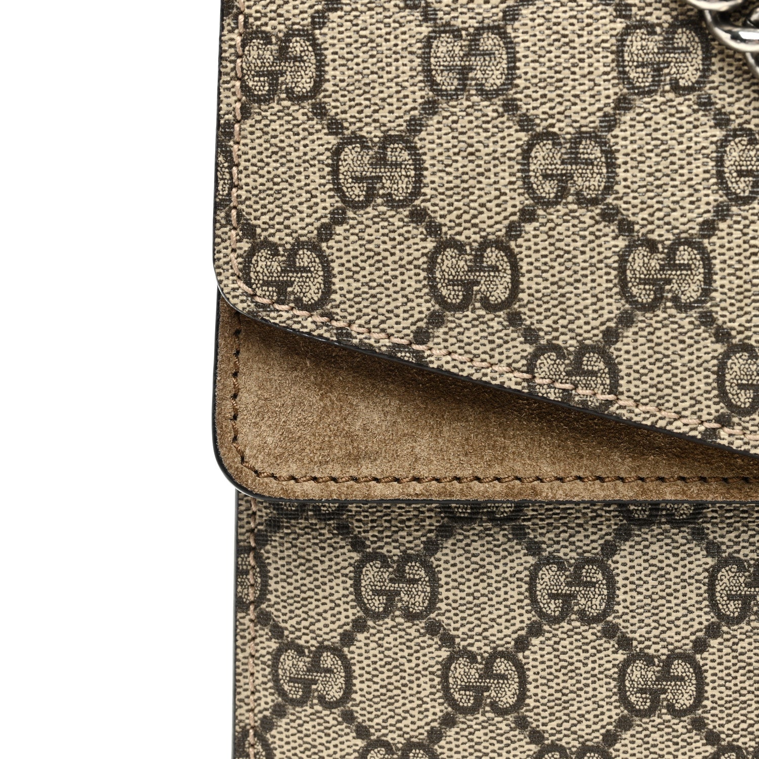 Gucci GG Supreme Monogram Medium Dionysus Shoulder Bag Taupe 12 of 14