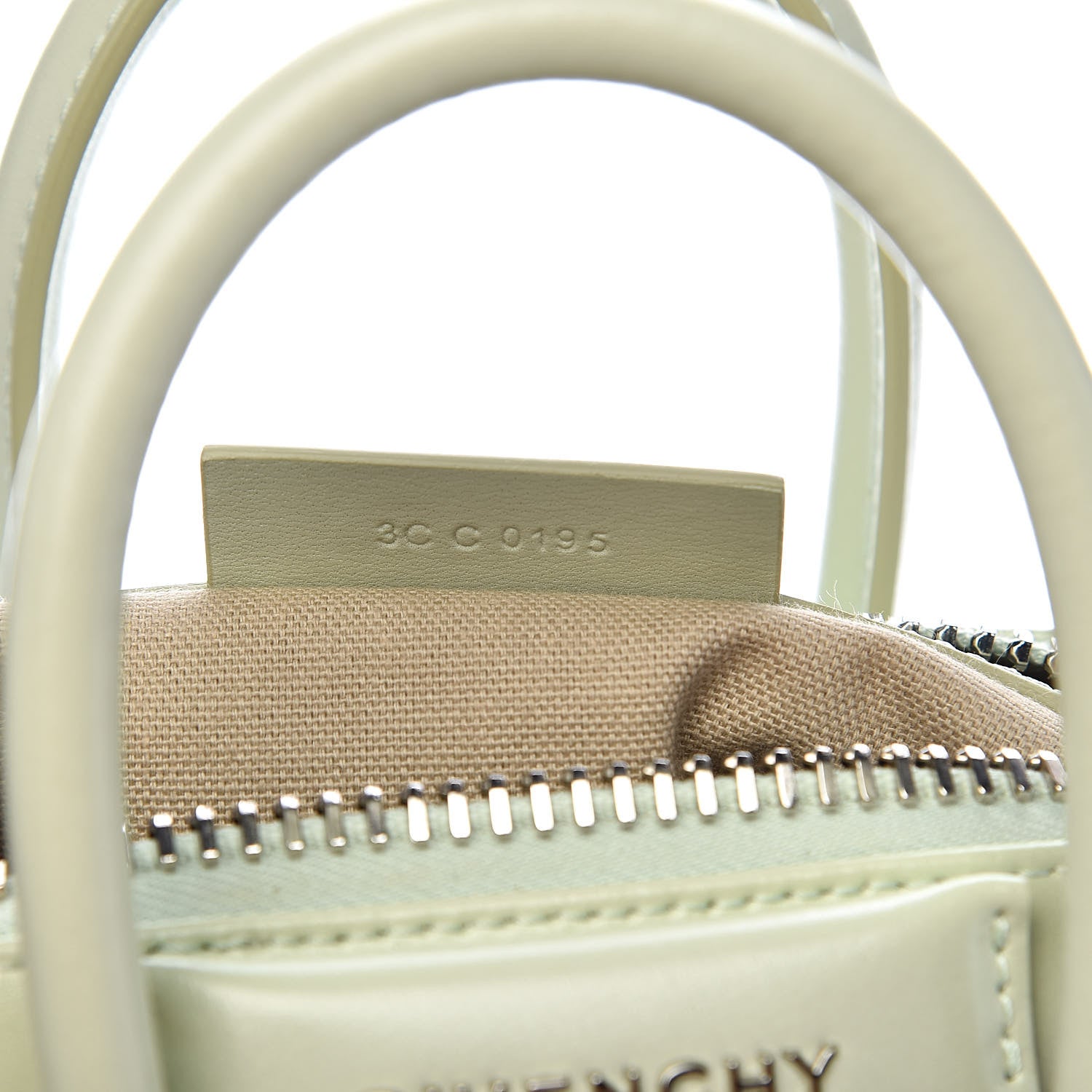 Givenchy Shiny Lord Calfskin Mini Antigona Aqua Green 7 of 11