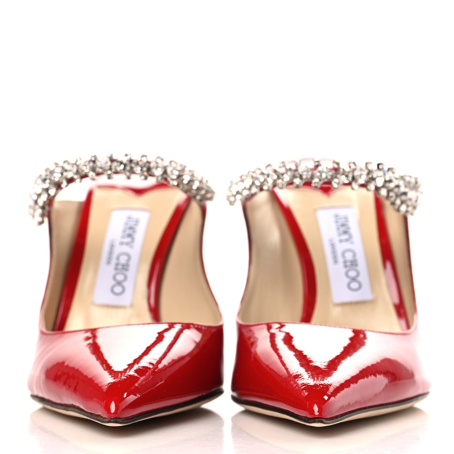 Patent Crystal Bing 100 Pumps 38.5 Red