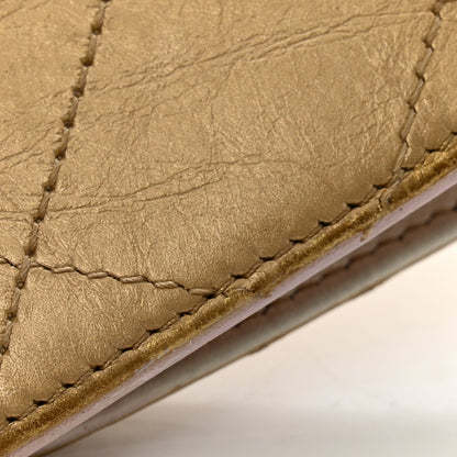 Chanel Metallic Calfskin Quilted Yen Wallet Gold Pink 14 of 14