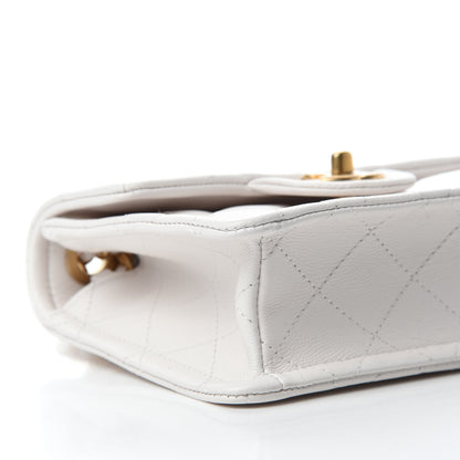 Chanel Caviar Quilted Mini Sweet Classic Flap White 6 of 11