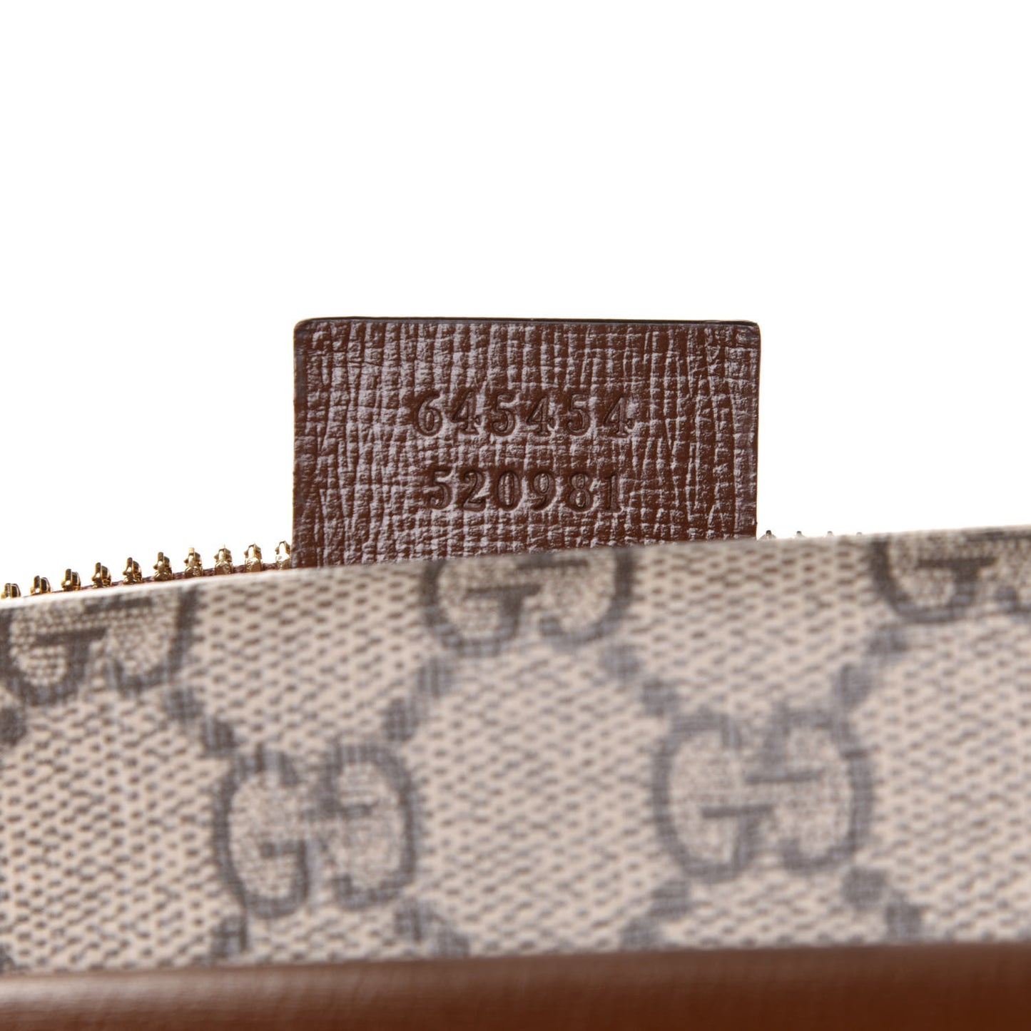 GG Supreme Monogram Small Horsebit 1955 Shoulder Bag Beige Brown Sugar
