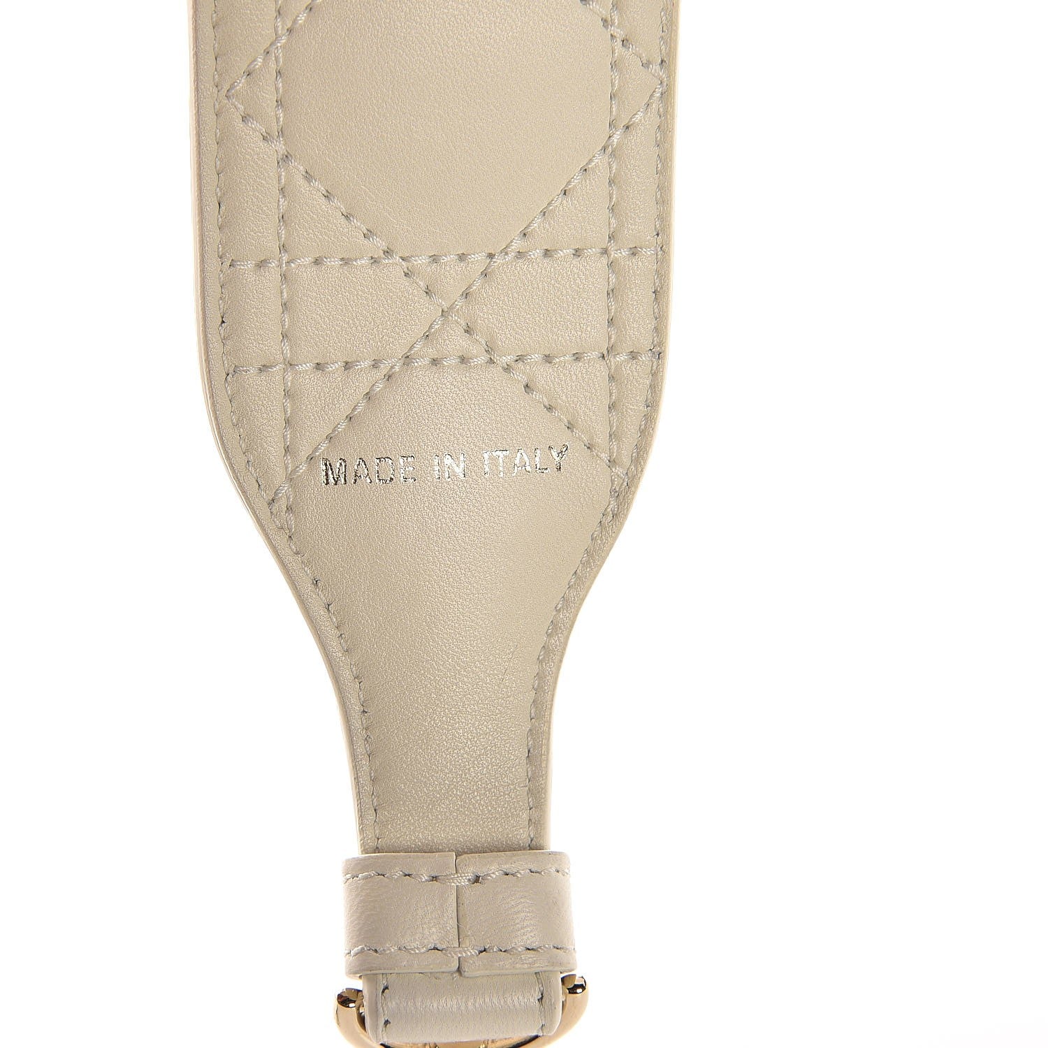 Christian Dior Lambskin Cannage Shoulder Strap White 4 of 8