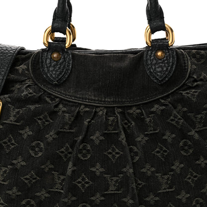 Louis Vuitton Denim Neo Cabby MM Black 8 of 14